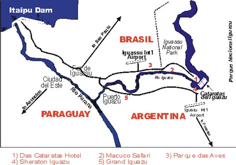 Iguassu Falls Visiting And Map