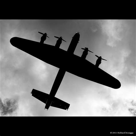 Bomber Silhouette Another Shot Of The Lancaster Bomber Whi Flickr