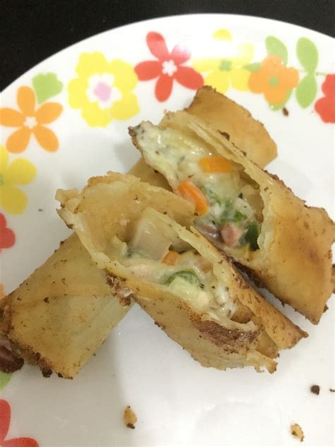 6.ambil sekeping kulit popia dan sapukan dengan sedikit sambal dan. Resepi Popia Cendawan Cheese (Kudapan Sedap) - Resepi.My