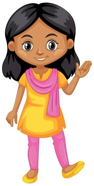 India Girl Illustrations Royalty Free Vector Graphics And Clip Art Istock