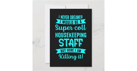 Housekeeping Staff Housekeeper Cleaning Lover Grap Thank You Card Zazzle