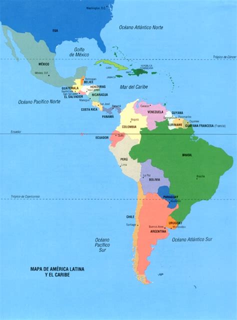 Mapas De America Con Division Politica Y Nombres Imagui