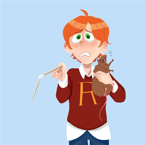For 20yearsharrypotter I Drew Ron💞 My Fav Character Doodle Ronweasley Harrypotter