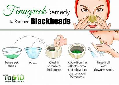 Blackheads Remedies Fenugreek Face Natural Rid Water