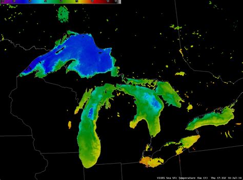 Great Lakes Water Temperatures Cold — Cimss Satellite Blog Cimss