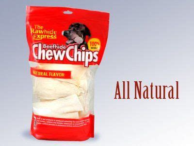 Dogs/puppies can not digest rawhide so please give them pigs ears,you can find them near the rawhides. The Rawhide Express Beefhide Chew Chips Natural Flavored ...