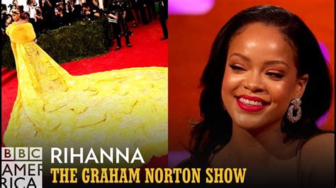 Rihanna Reveals The Trick To Wearing Her Met Gala Gowns The Graham Norton Show Youtube