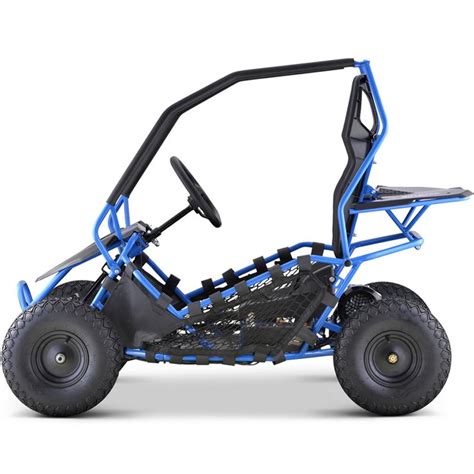 Get out of the office for some fun! MotoTec Maverick Go Kart 36v 500w Blue