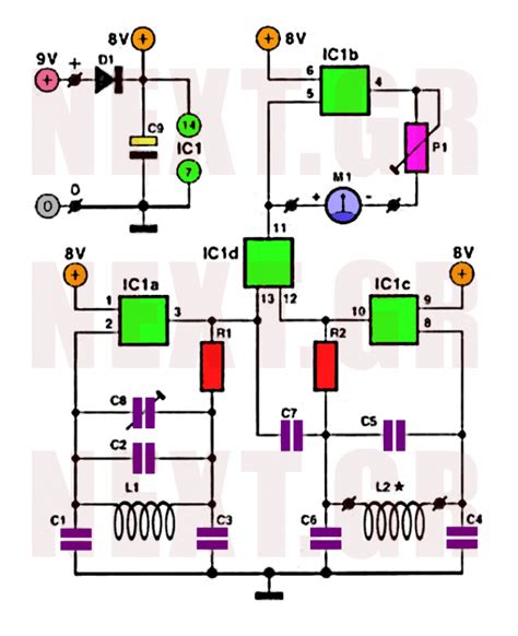 Metal Detectors Circuit Diagram