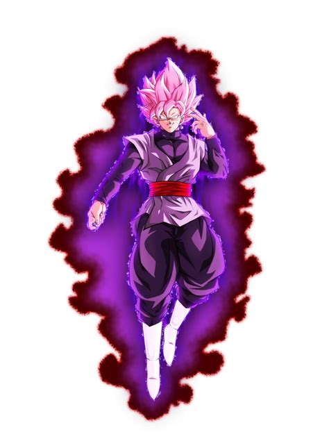 Super Saiyan Rose Goku Black W Aura By Blackflim On Deviantart