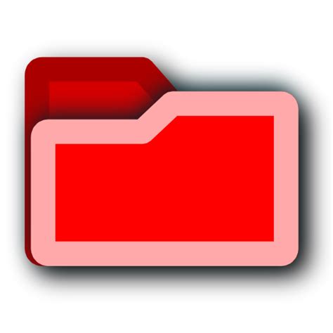 Red Folder Icon At Getdrawings Free Download