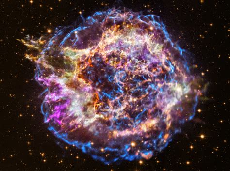 Bad Astronomy Watch The Expansion Of The Cas A Supernova Remnant With