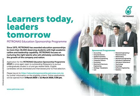 Beasiswa s2 / s3 non dosen. Tawaran Biasiswa Petronas ke Universiti Dalam dan Luar ...