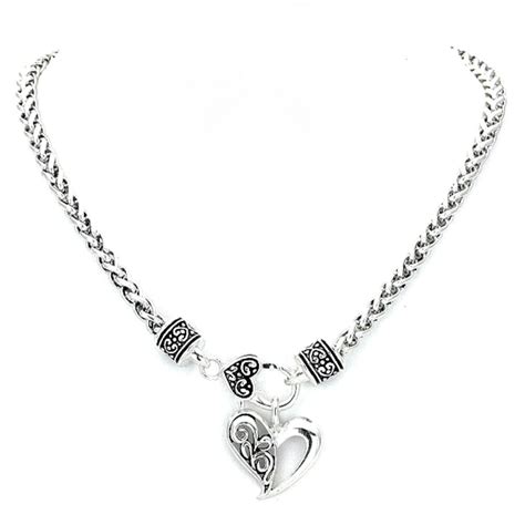 On the street of east route 66 and street number is 1200. Silver Wheat Chain Heart Brighton Bay Jewelry Necklace ...