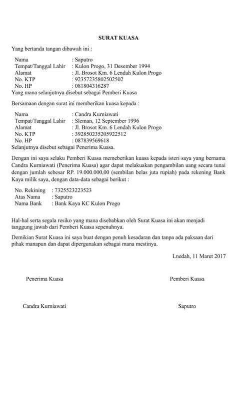 Dengan membaca artikel ini kamu akan bisa membuat surat kuasamu sendiri untuk berbagai keperluan. Download Contoh Surat Kuasa Istri Pinjaman Bank Bri Images ...