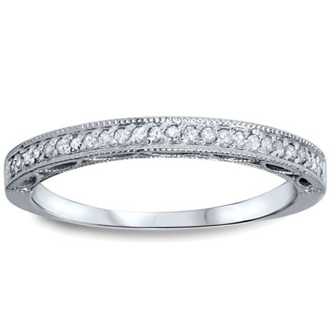 For a more personal touch, stop by a jared store near you today. 10k White Gold 1/10ct TDW Diamond Wedding Ring with Open ...