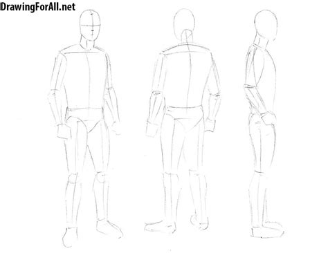How To Draw A Man Easy Step By Step This Is An Easy Step By Step Drawing Lesson That I Am Sure