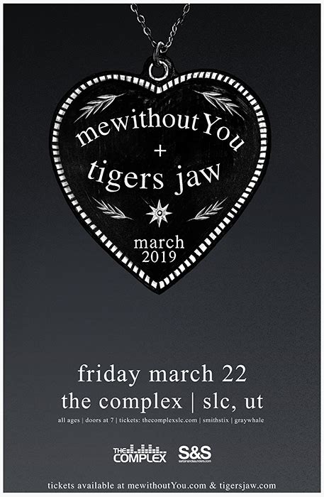Tickets For Mewithoutyou Tigers Jaw In Salt Lake City From Showclix