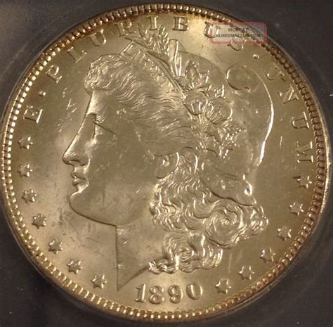 1890 O Morgan Silver Dollar Icg Ms 64
