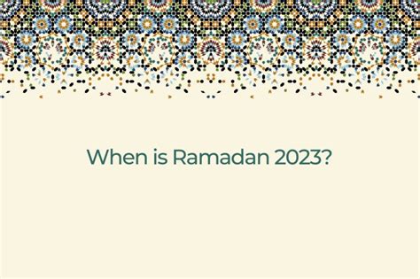 When Is Ramadan 2023 And How Is The Moon Sighted Infographic News