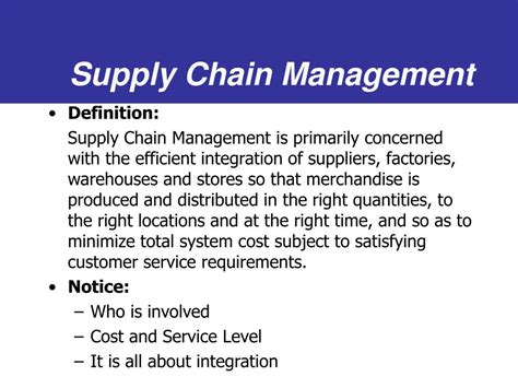 What Is The Best Definition Of Supply Chain Management Definition Klw