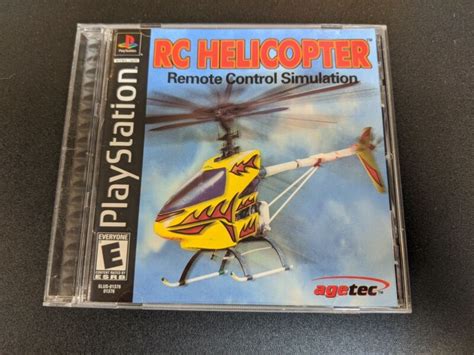 Rc Helicopter Remote Control Simulation Sony Playstation 1 Ps1 Mint