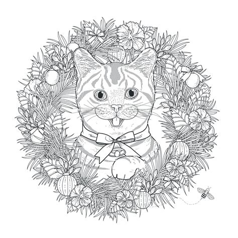 Animaux Coloriage Élégant Stock Chat Mignon Chats Coloriages Difficiles