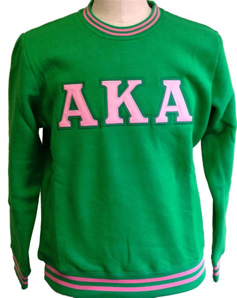 Buffalo Dallas Alpha Kappa Alpha Crew Neck Ladies Sweatshirt Green