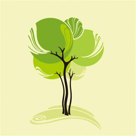 Single Abstract Tree Vector Illustration Welovesolo