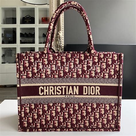 The dior book tote is available in two different materials: Dior Book Tote Small