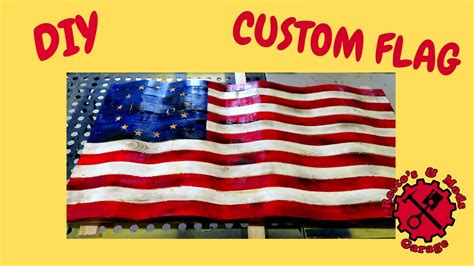 Diy How To Make Custom American Flag Youtube