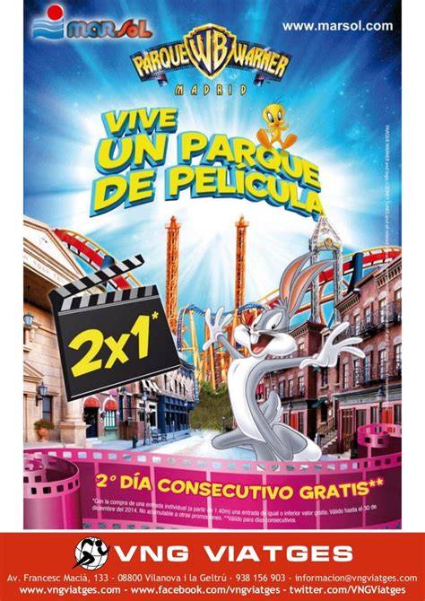 OFERTA 2X1 PARQUE WARNER MADRID