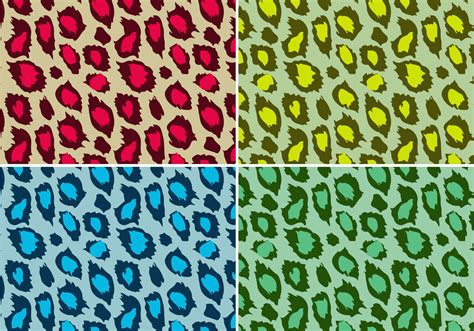 Colored Leopard Animal Print Vector Download Free Vector Art Stock
