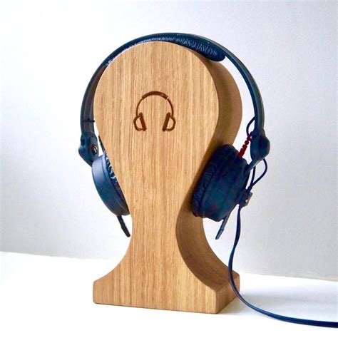 Personalised Wooden Headphone Stands By Traditional Wooden Ts