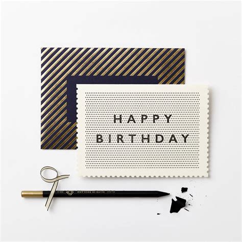 Deco Pin Point Birthday Card By Katie Leamon