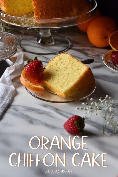 Orange Chiffon Cake Orange Chiffon Cake Recipe Orange Chiffon