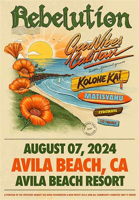 good vibes summer tour 2024 rebelution at avila resort visit avila beach