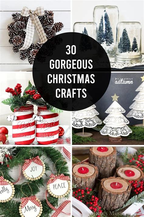 Christmas Crafts And Decorations With The Words 30 Gorgeous Christmas
