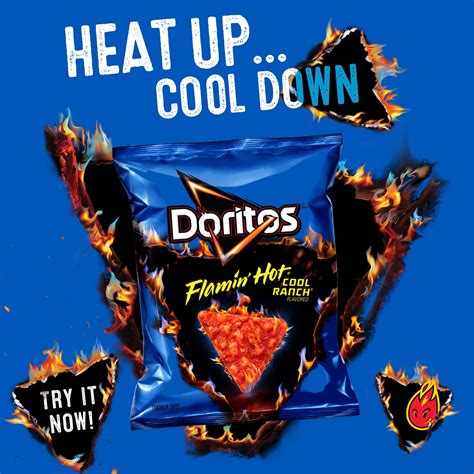 Doritos Flamin Hot Nacho And Flamin Hot Cool Ranch Variety Pack 1oz Bags 40 Pack Buy Online