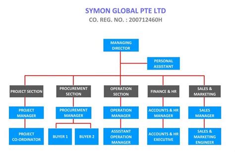 Symon Global Organisation Chart
