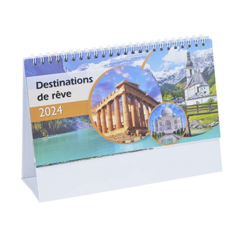 4imprintca Beautiful Places Executive Desk Calendar French C129651 Fr