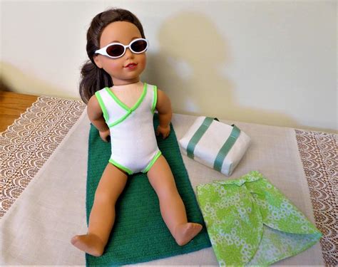 american doll bathing suit set 18 inch doll swim suit etsy