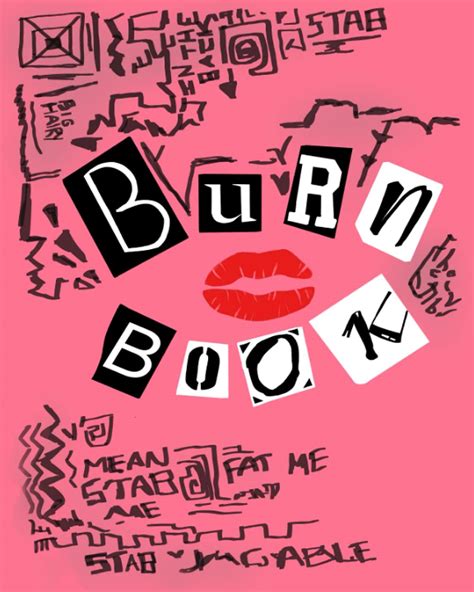 Buy Burn Book Mean Girls Inspired Blank Journal Notebook Large