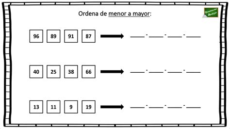 Ordenar Numerospage 0005 Orientación Andújar Recursos Educativos