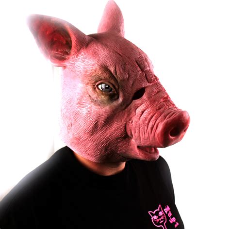 Creepy Pig Lifesize Head Mask