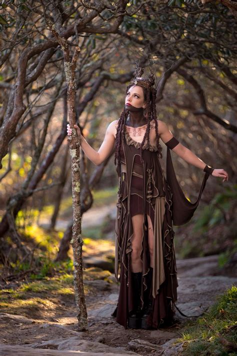 Accentuates Clothing Tree Spirit Dress Forest Witch Queen Ensemble Priestess Goddess