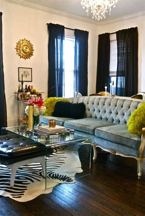 Fireplace Reveal Hollywood Regency Living Room Home Living Room