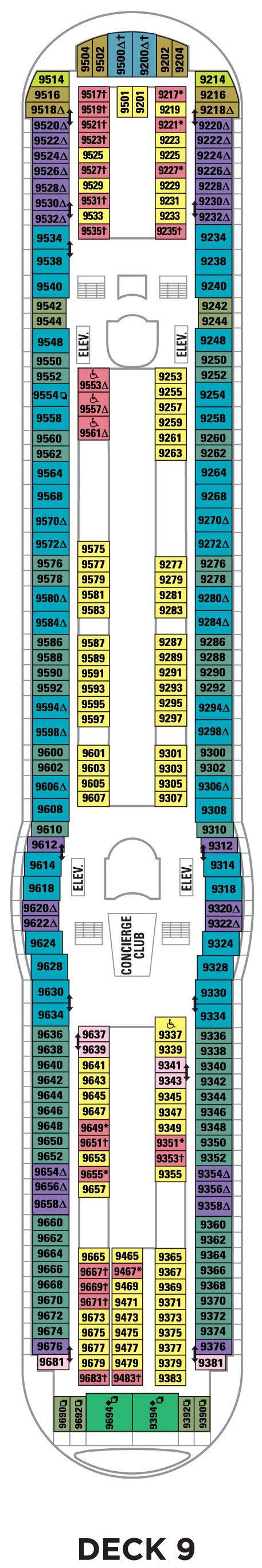 Deck 9 - Explorer of the Seas Deck Plans | Royal Caribbean Blog