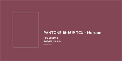 About Pantone 18 1619 Tcx Maroon Color Color Codes Similar Colors