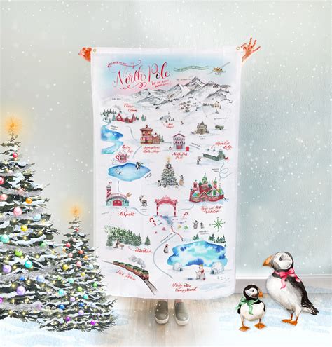 North Pole Extra Large Wall Hanging Flag North Pole Flag Etsy